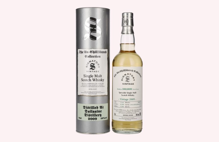 Signatory Vintage DAILUAINE 13 Years Old The Un-Chillfiltered 2009 46% Vol. 0,7l en boîte cadeau