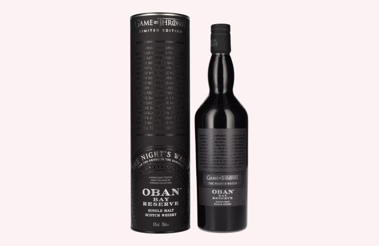 Oban Bay Reserve GAME OF THRONES The Night's Watch 43% Vol. 0,7l en boîte cadeau