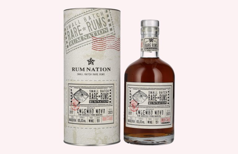 Rum Nation Rare Rum ENGENHO NOVO 2017/2023 65% Vol. 0,7l in Geschenkbox