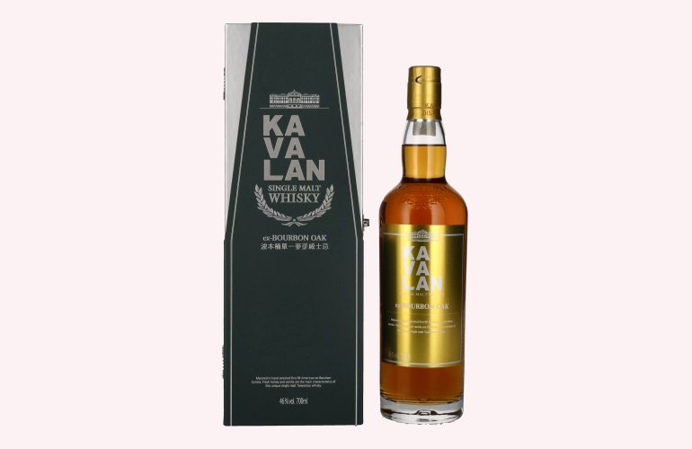 Kavalan EX-BOURBON CASK Single Malt Whisky 46% Vol. 0,7l en boîte cadeau