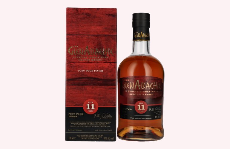 The GlenAllachie 11 Years Old PORT WOOD FINISH 48% Vol. 0,7l en boîte cadeau