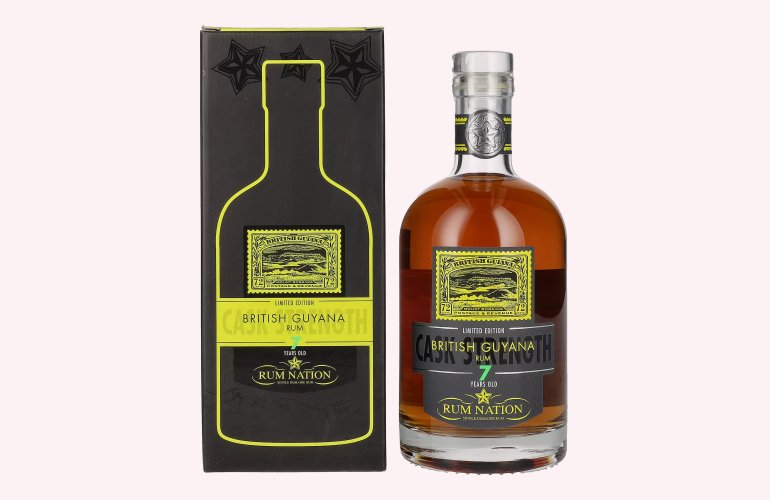 Rum Nation British Guyana 7 Years Old Limited Edition 59% Vol. 0,7l in geschenkverpakking