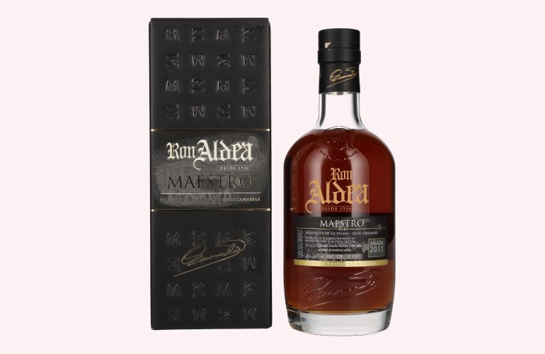 Ron Aldea MAESTRO Ron de Edición Limitada 40% Vol. 0,7l en boîte cadeau