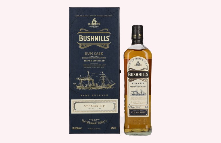 Bushmills RUM CASK Reserve The Steamship Collection 40% Vol. 0,7l in geschenkverpakking