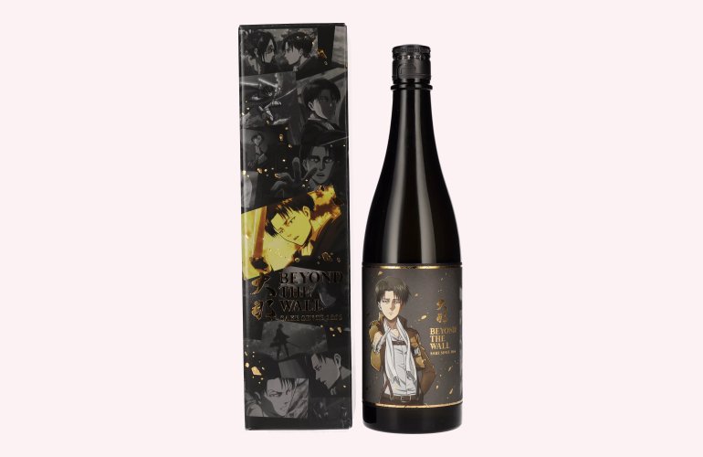 Attack on Titan x Beyond the Wall LEVI Model Japanese Sake 15% Vol. 0,72l en boîte cadeau