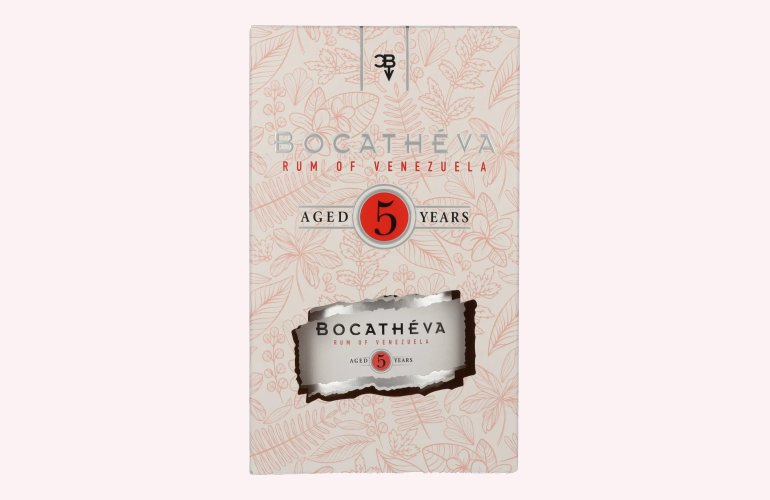 Bocathéva 5 Years Old Ron de Venezuela 45% Vol. 0,7l en boîte cadeau