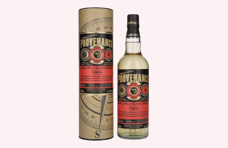 Douglas Laing PROVENANCE Tamdhu 8 Years Old Single Cask Malt 2014 46% Vol. 0,7l en boîte cadeau