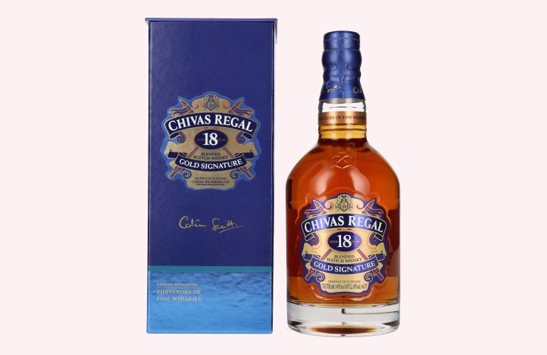 Chivas Regal 18 Years Old GOLD SIGNATURE 40% Vol. 0,7l in geschenkverpakking