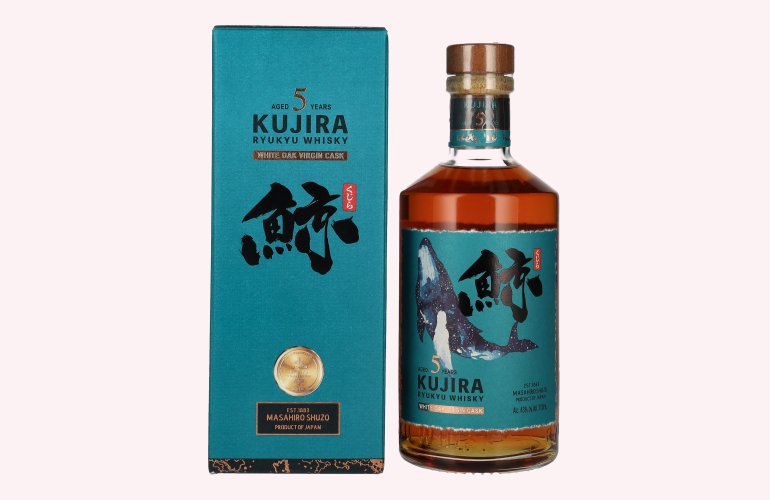 Kujira Ryukyu 5 Years Old WHITE OAK VIRGIN CASK Whisky 43% Vol. 0,7l in geschenkverpakking