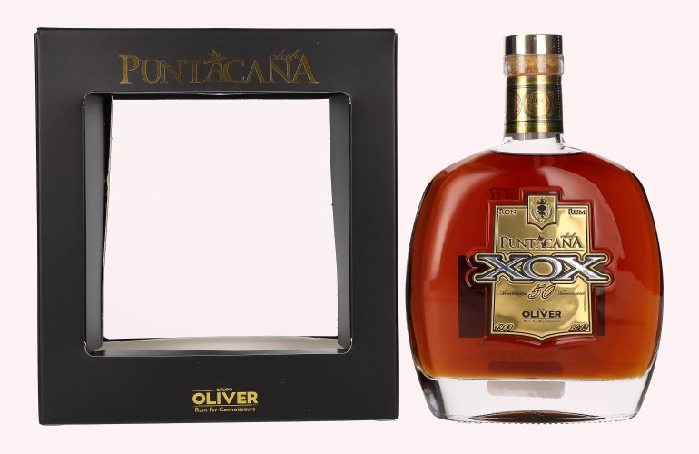 Puntacana Club XOX Rum 50 Aniversario 40% Vol. 0,7l in geschenkverpakking