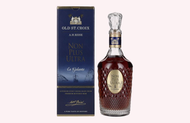 A.H. Riise Old St. Croix NON PLUS ULTRA La Galante 43,4% Vol. 0,7l in geschenkverpakking