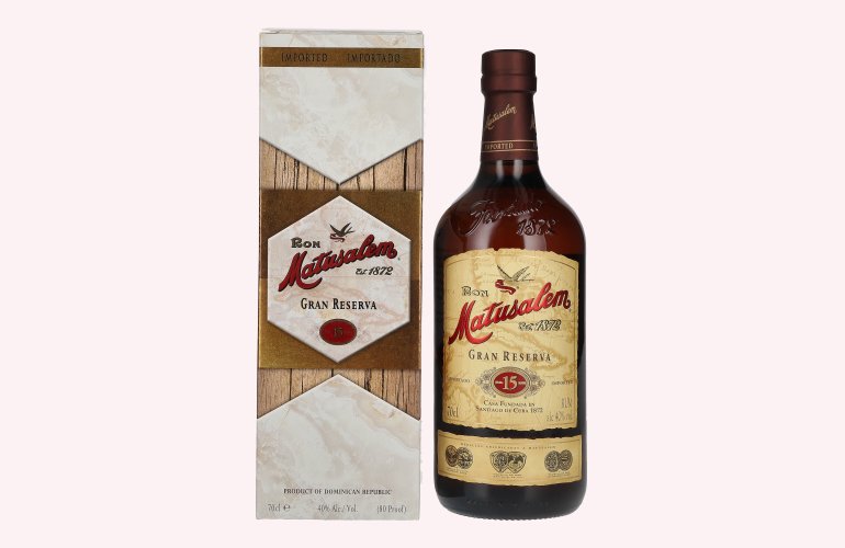 Ron Matusalem 15 Solera Gran Reserva Rum 40% Vol. 0,7l in Giftbox