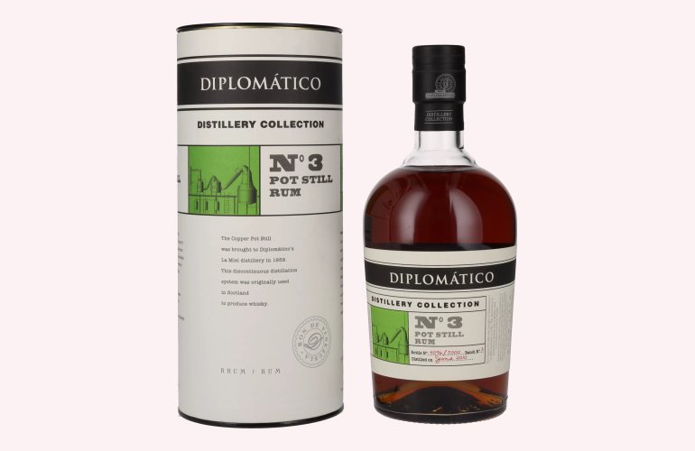 Diplomático Distillery Collection N° 3 POT STILL Rum 47% Vol. 0,7l in geschenkverpakking