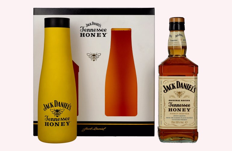 Jack Daniel's Tennessee HONEY 35% Vol. 0,7l en boîte cadeau avec Thermoskanne