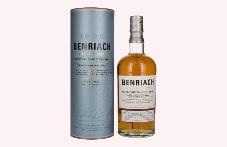 Benriach THE SIXTEEN Single Malt Three Cask Matured 43% Vol. 0,7l en boîte cadeau