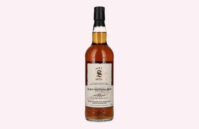 Signatory Vintage 100 Proof Edition GLEN ROTHES 10 Years Old Single Malt #20 2014 57,1% Vol. 0,7l