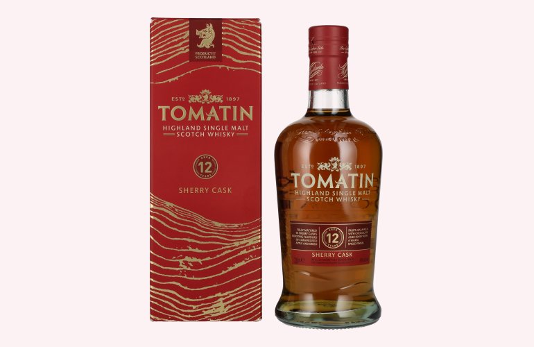 Tomatin 12 Years Old SHERRY CASK 40% Vol. 0,7l in Giftbox