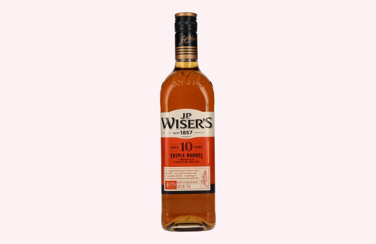 J.P. Wiser's 10 Years Old Triple Barrel Canadian Whisky 40% Vol. 0,7l