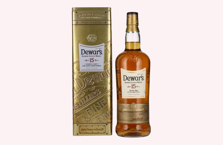 Dewar's 15 Years Old Double Aged Blended Scotch Whisky 40% Vol. 1l in Tinbox