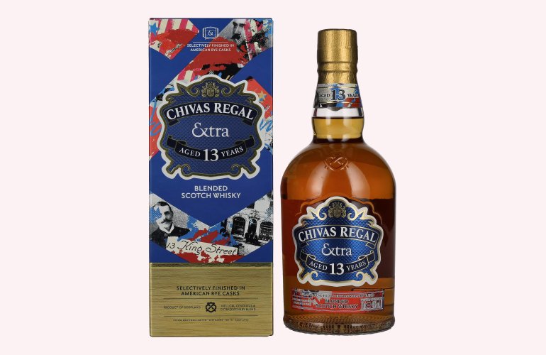 Chivas Regal EXTRA 13 Years Old AMERICAN RYE CASKS Finish 40% Vol. 0,7l en boîte cadeau