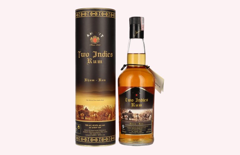 Amrut Two Indies Rum 42,8% Vol. 0,7l en boîte cadeau