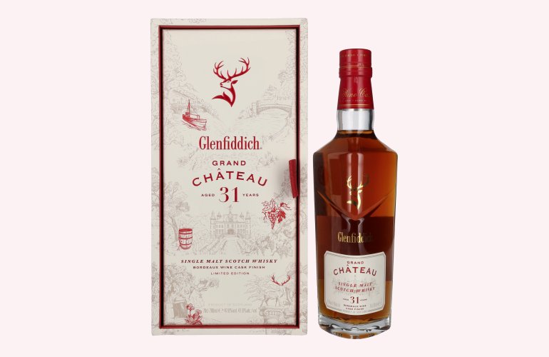 Glenfiddich 31 Years Old GRAND CHÂTEAU Single Malt Scotch Whisky 47,6% Vol. 0,7l in geschenkverpakking