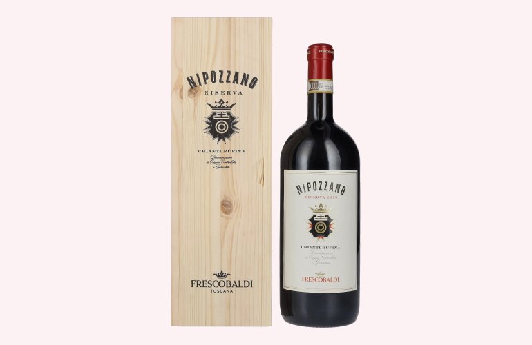 Frescobaldi NIPOZZANO Chianti Rúfina Riserva DOCG 2019 13,5% Vol. 1,5l in Holzkiste