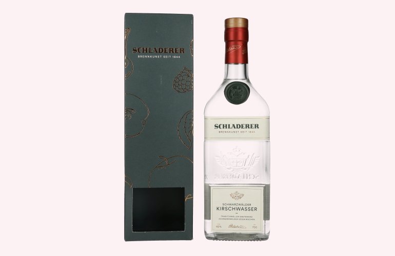 Schladerer Schwarzwälder Kirschwasser 42% Vol. 0,7l in geschenkverpakking