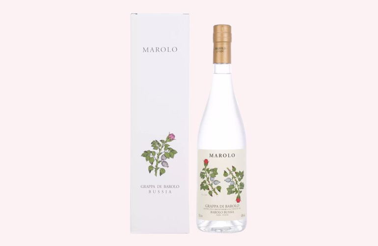 Marolo Grappa di BAROLO BUSSIA 45% Vol. 0,7l en boîte cadeau