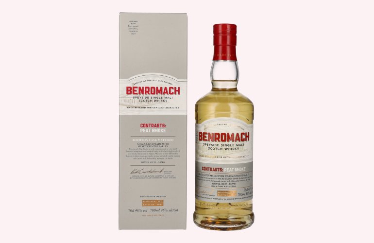 Benromach PEAT SMOKE Speyside Single Malt 2012 46% Vol. 0,7l en boîte cadeau