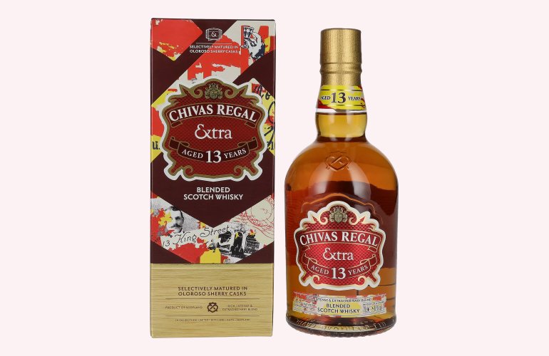 Chivas Regal EXTRA 13 Years Old OLOROSO SHERRY CASKS Finish 40% Vol. 0,7l en boîte cadeau