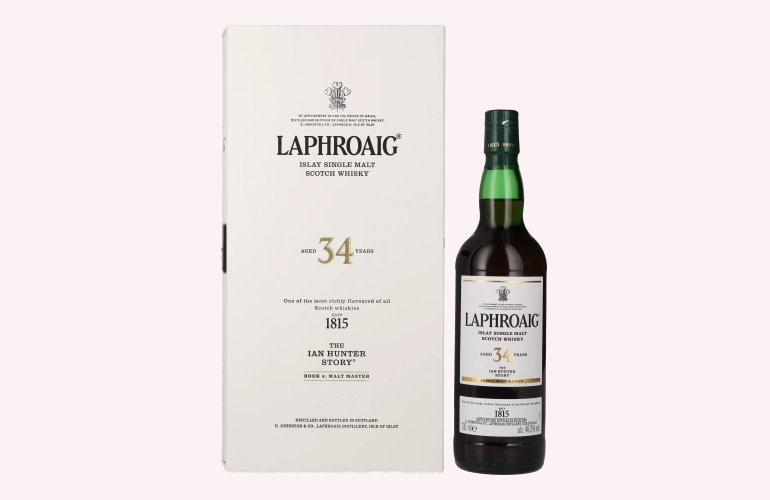 Laphroaig 34 Years Old The Ian Hunter Story Book 4: Malt Master 46,2% Vol. 0,7l in geschenkverpakking