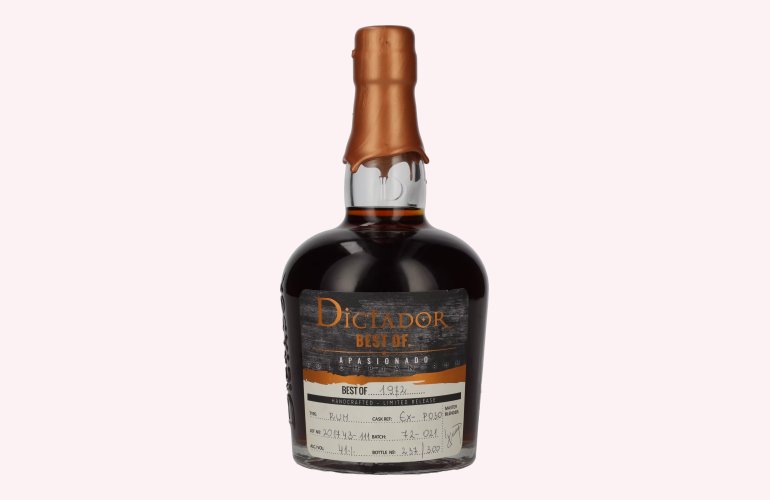 Dictador BEST OF 1972 APASIONADO Colombian Rum 45YO/030317/EX-P030 41% Vol. 0,7l