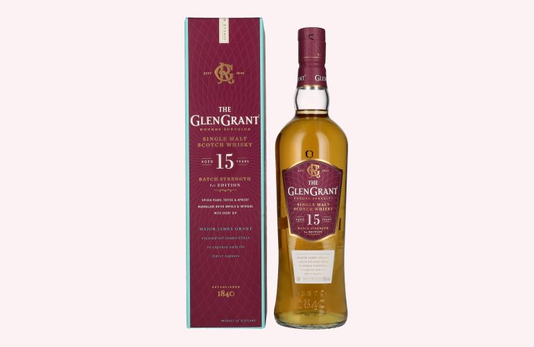 Glen Grant 15 Years Old BATCH STRENGTH Single Malt Whisky 50% Vol. 0,7l in Giftbox