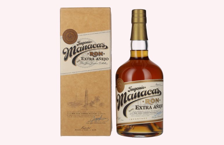 Manacas Ron Extra Añejo 38% Vol. 0,7l in geschenkverpakking