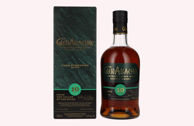 The GlenAllachie 10 Years Old CASK STRENGTH Batch 8 57,2% Vol. 0,7l in geschenkverpakking