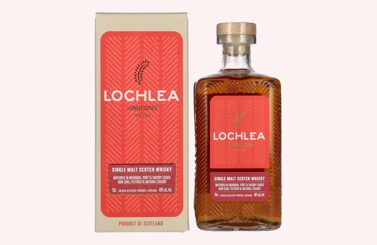 Lochlea HARVEST EDITION Third Crop Single Malt Scotch Whisky 46% Vol. 0,7l en boîte cadeau