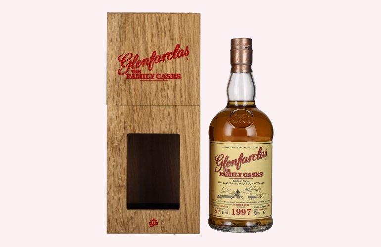 Glenfarclas THE FAMILY CASKS Single Cask SUMMER 2021 4th Fill Butt 1997 58,9% Vol. 0,7l in Holzkiste