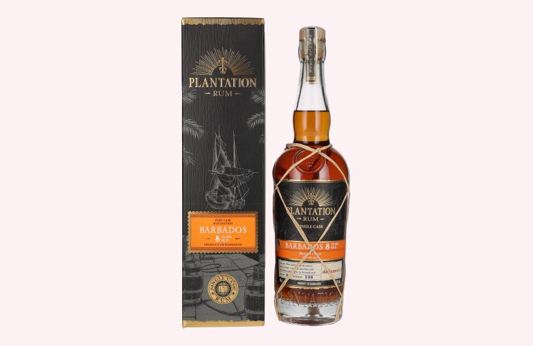 Plantation Rum BARBADOS 8 Years Old Port Finish by delicando 2023 46,8% Vol. 0,7l in geschenkverpakking