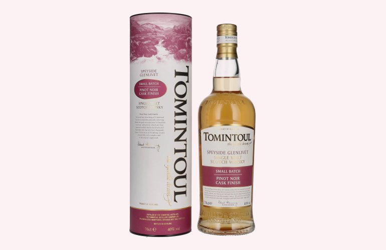 Tomintoul Small Batch Pinot Noir Cask Finish 40% Vol. 0,7l in geschenkverpakking