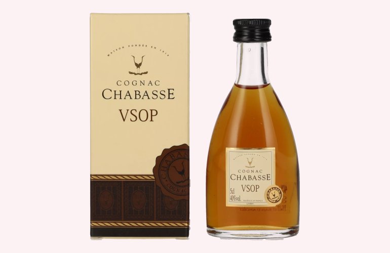 Chabasse VSOP Cognac 40% Vol. 0,05l in geschenkverpakking