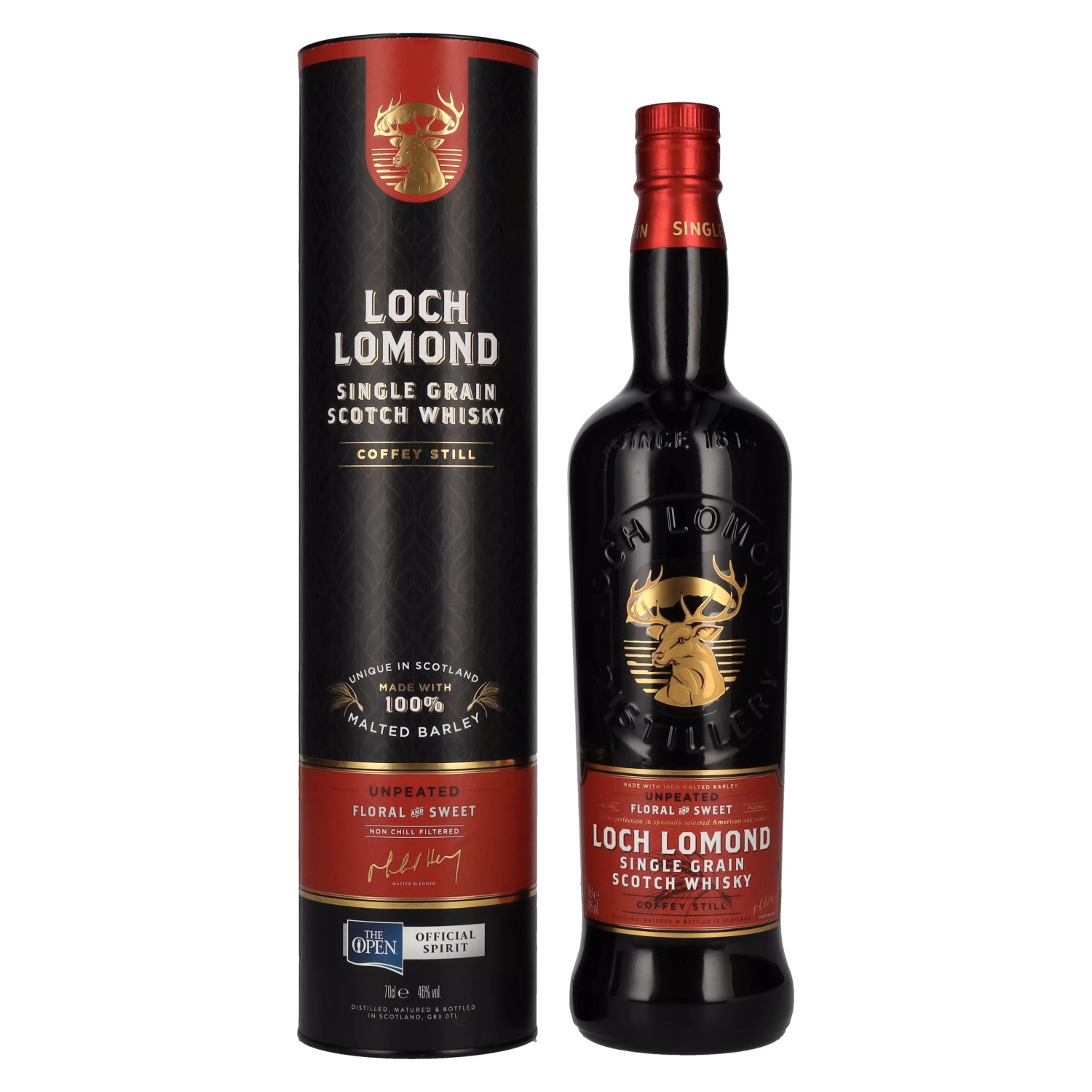 Loch Lomond SINGLE GRAIN Coffey Still Vol. Scotch 0,7l Whisky in 46% Geschenkbox