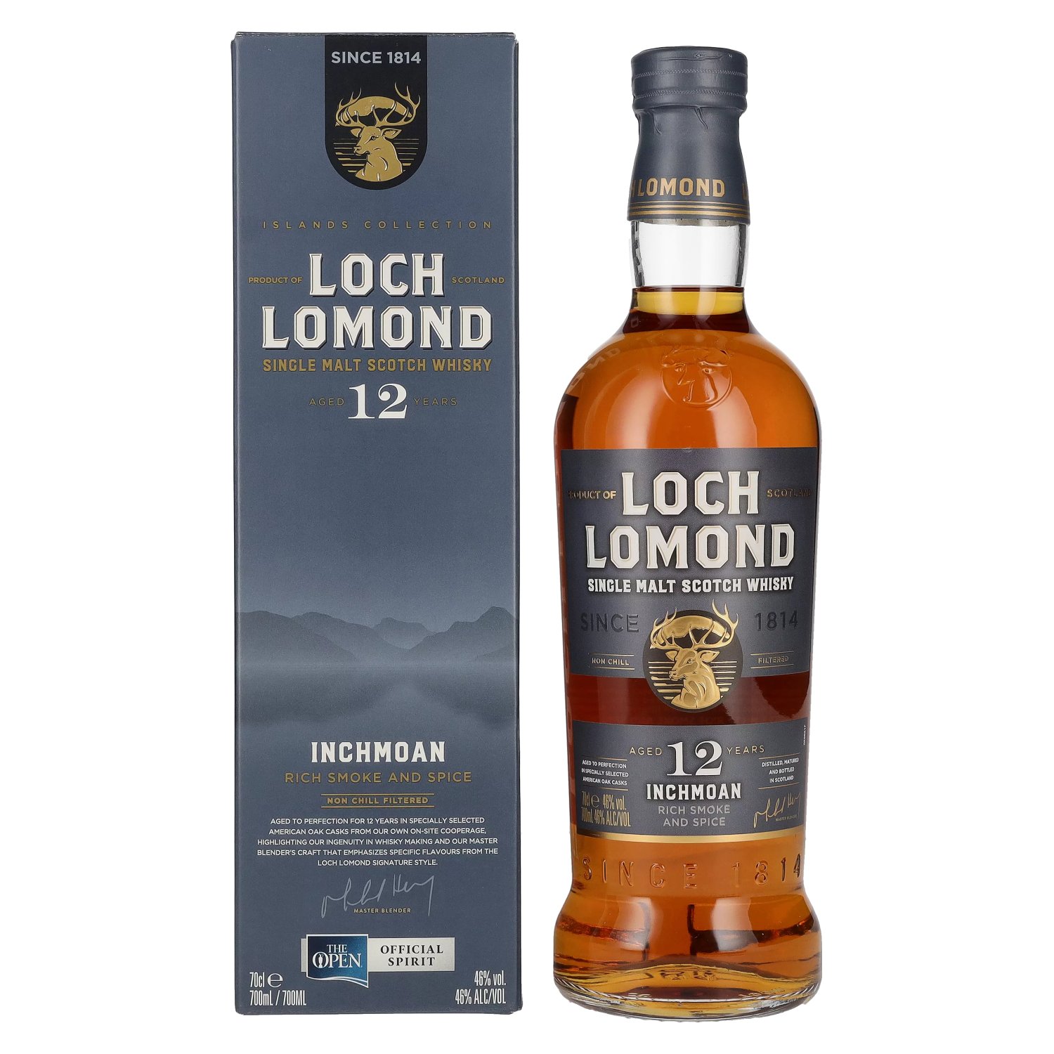 Inchmoan Single Lomond 0,7l Old Spice Loch Malt 12 & in Smoke Geschenkbox Years 46% Vol.