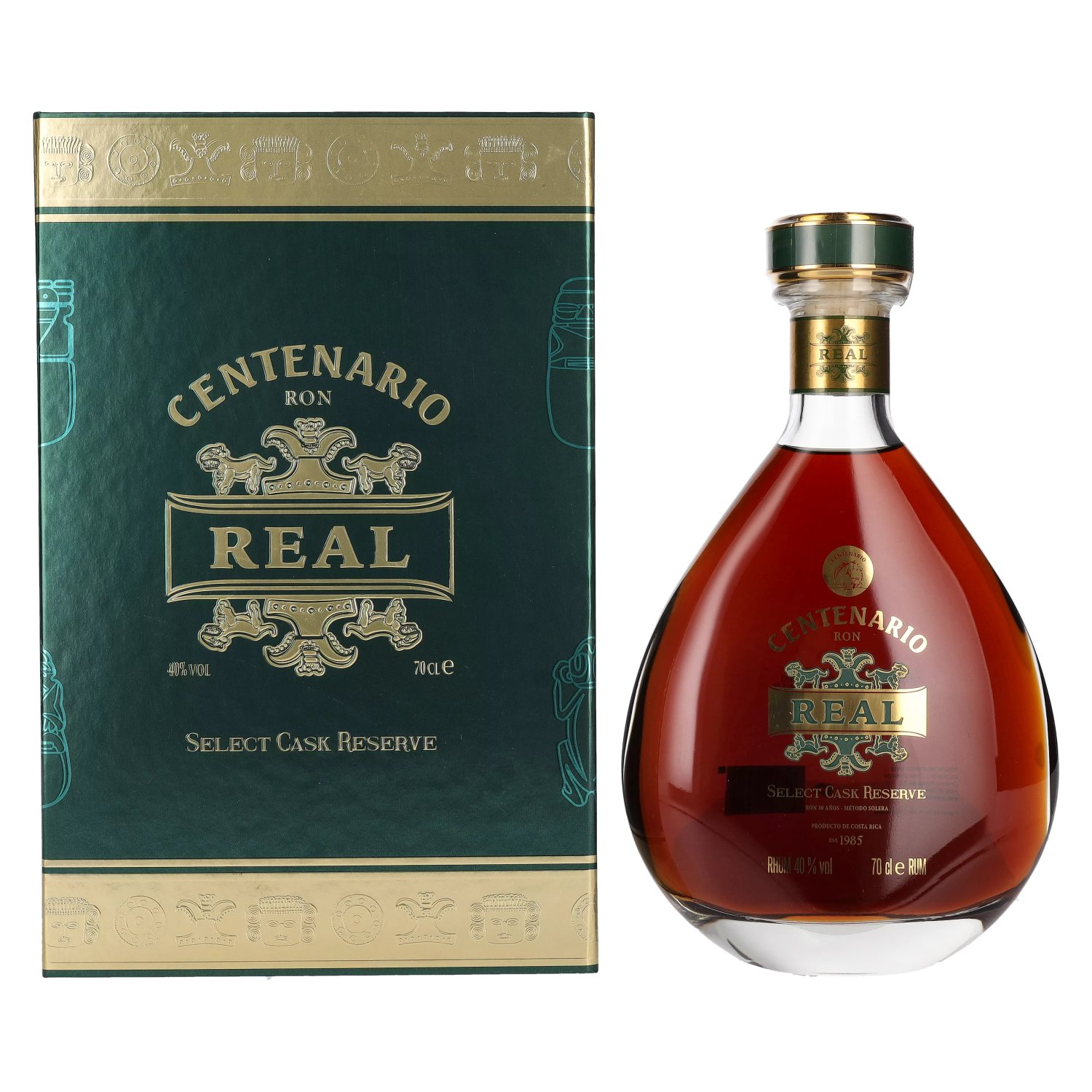Ron Centenario REAL - Cask Geschenkbox Old Rum in Edition Vol. Select Reserve 0,7l 40