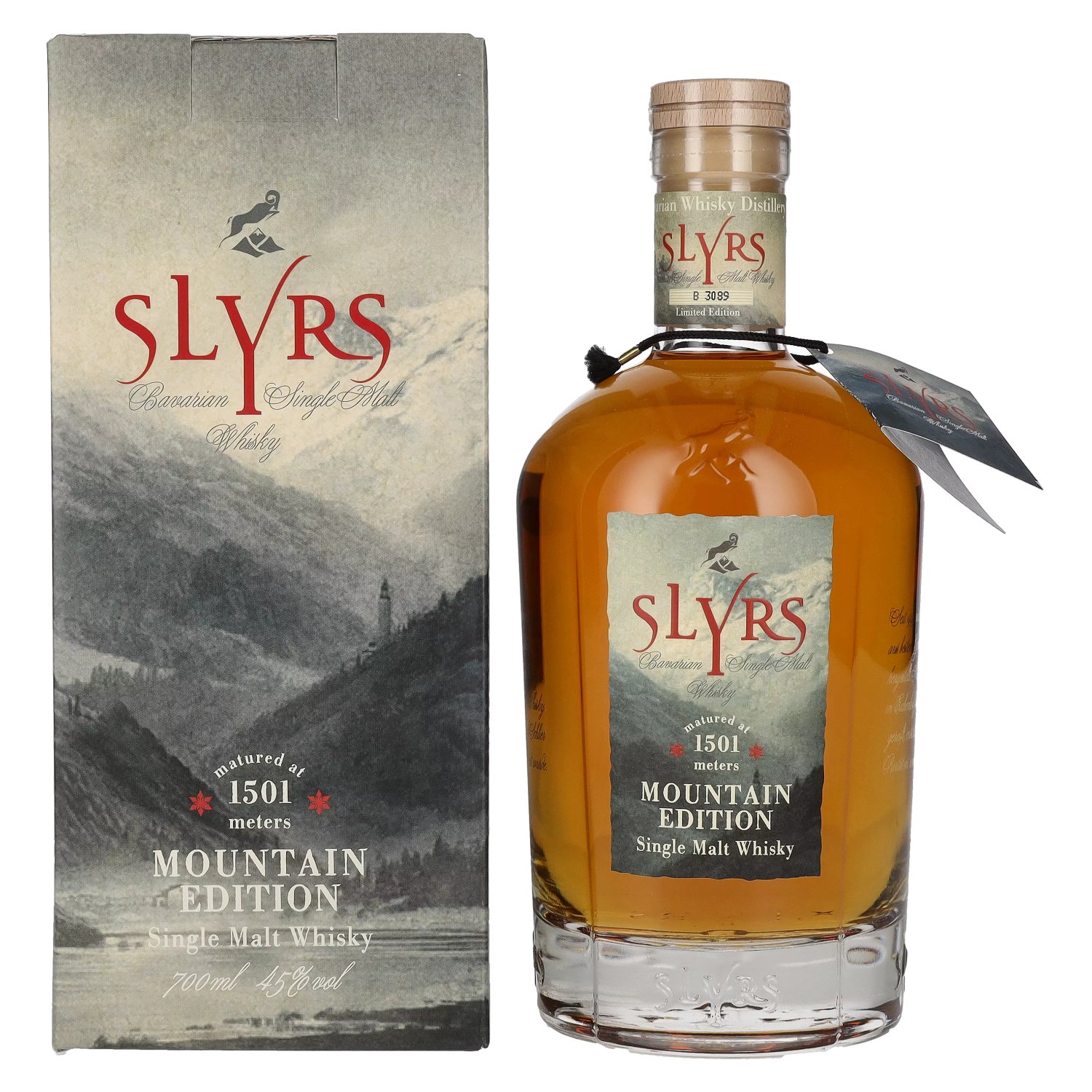 Slyrs Single Malt 45% MOUNTAIN Vol. EDITION Whisky 0,7l in Geschenkbox