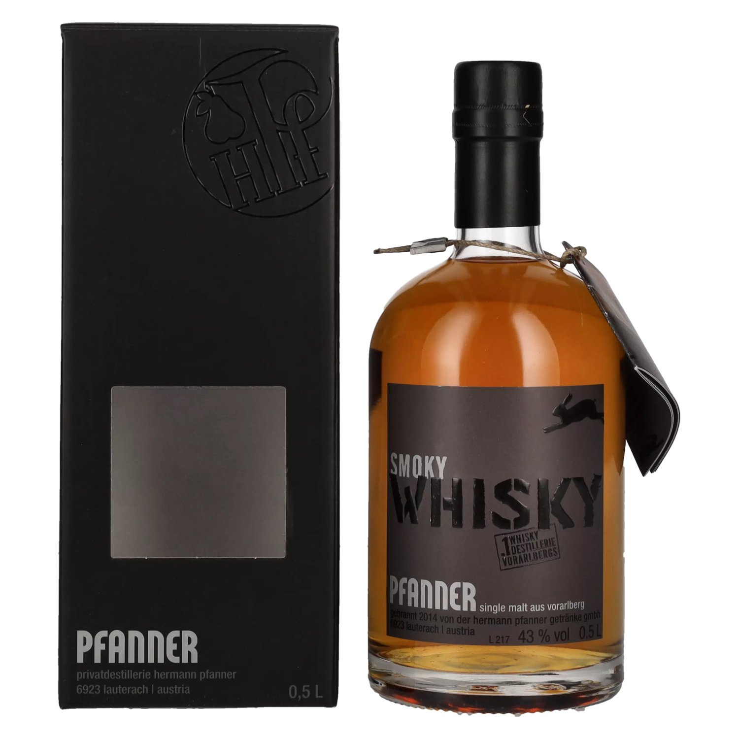 Pfanner Smoky Single in Malt 43% Whisky Geschenkbox 0,5l Vol