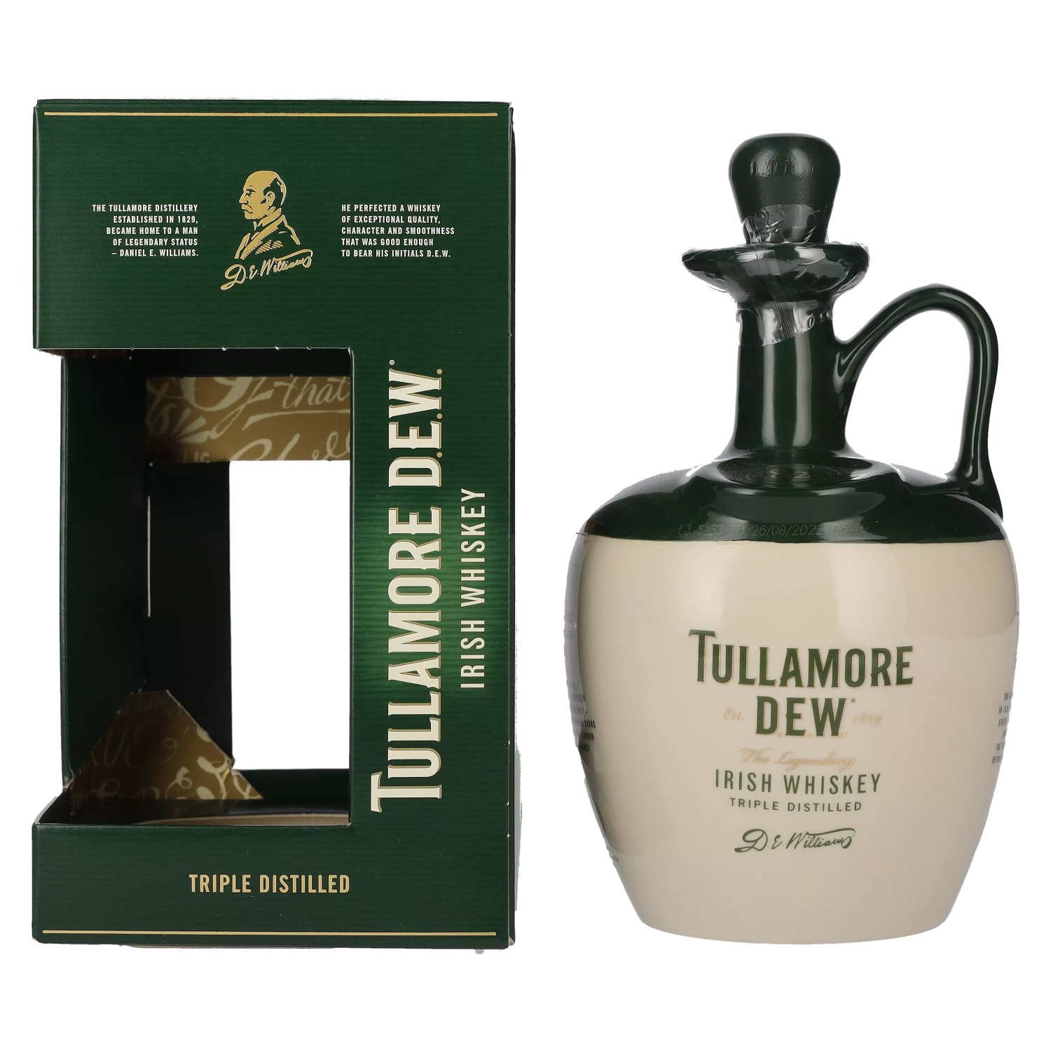 40% Crock Giftbox Vol. Tullamore 0,7l in Irish Edition D.E.W. Whiskey