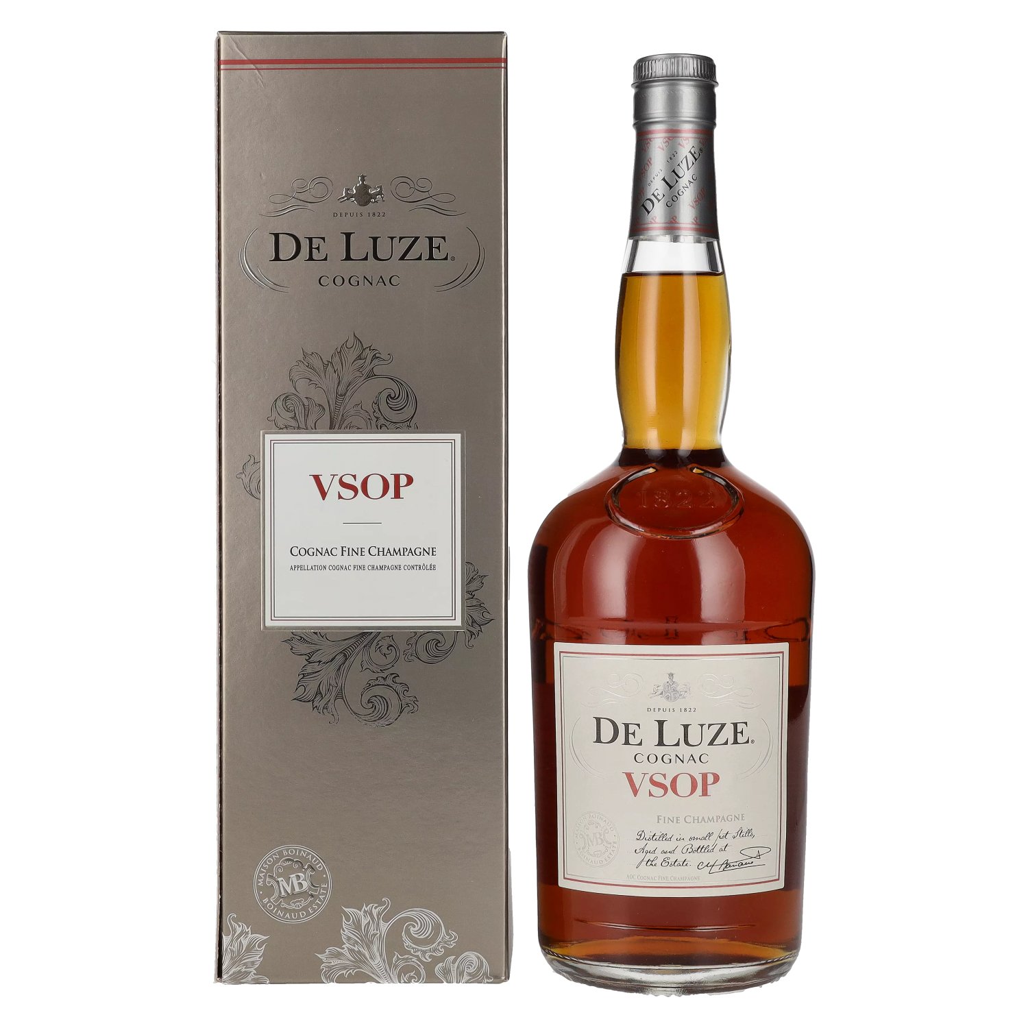 De Luze Cognac VSOP Cognac 40% Fine in Champagne 1l Giftbox Vol