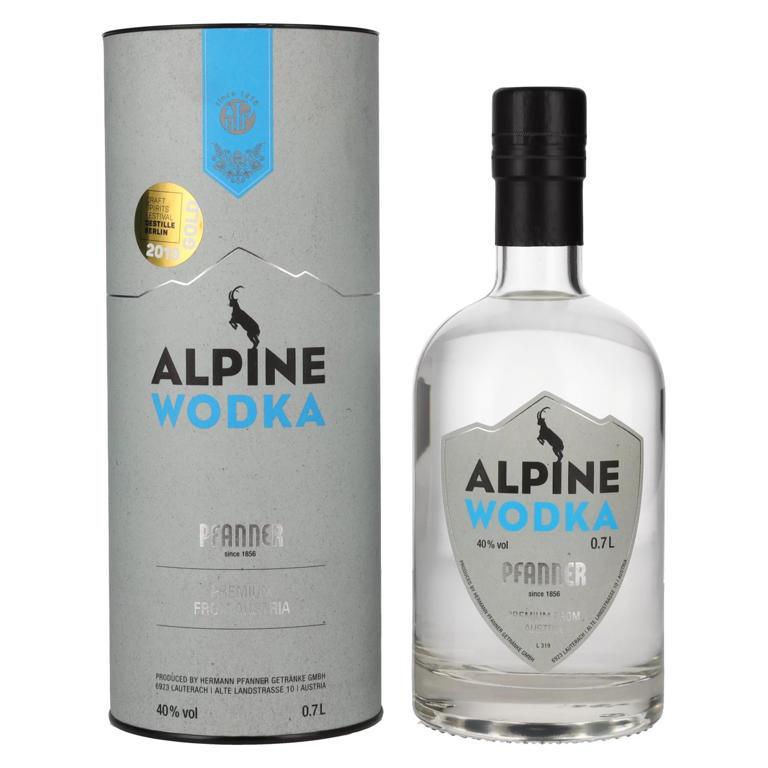 Pfanner Alpine Premium 40% 0,7l Geschenkbox in Vol. Vodka