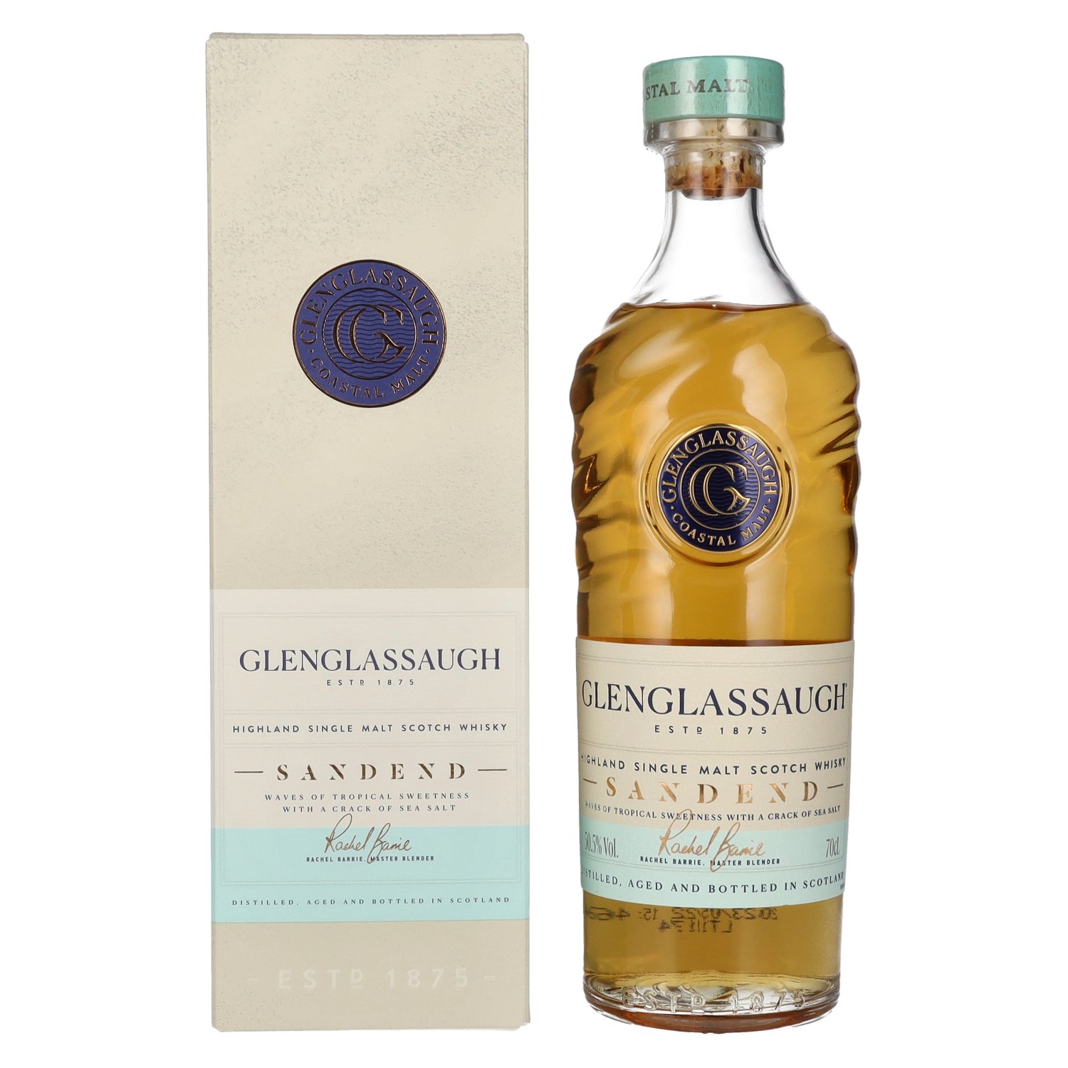 SANDEND Malt Single 50,5% Vol. Scotch Whisky Highland Glenglassaugh 0,7l Geschenkbox in
